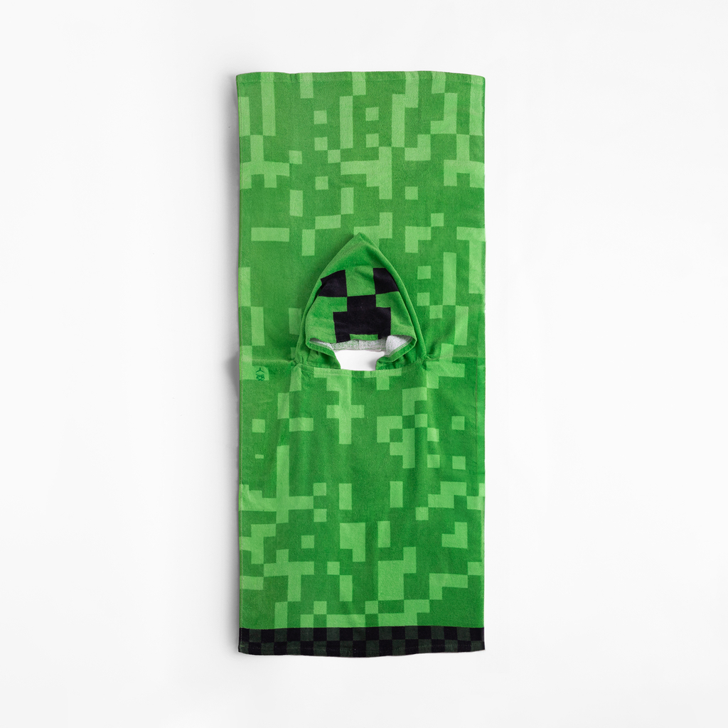 Detské pončo zelené MINECRAFT 50x115 cm