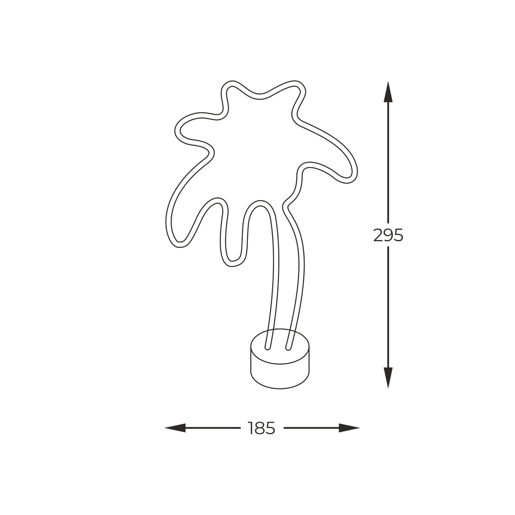 Neónová LED dekorácia PALM TREE