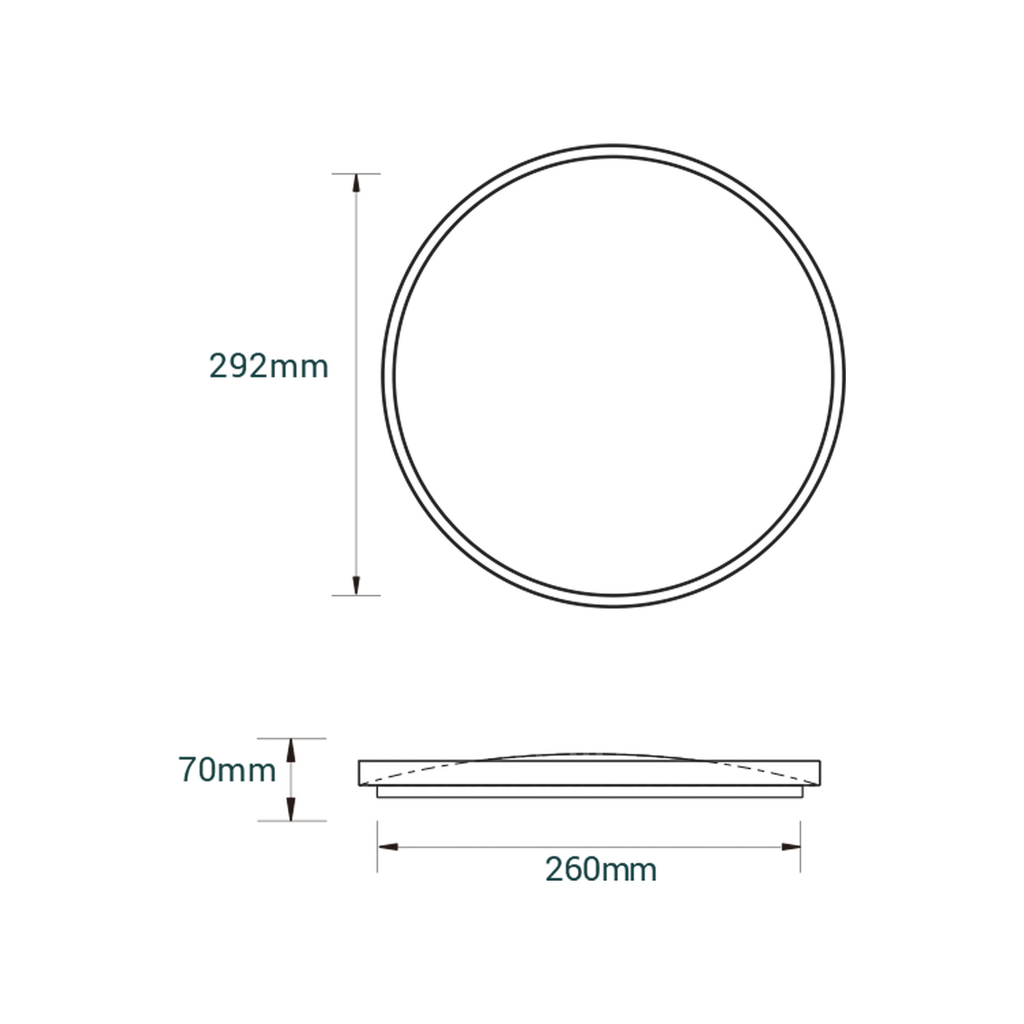 Okrúhle LED stropné svietidlo 18W svetlé drevo ORO-OLMO 29,2 cm