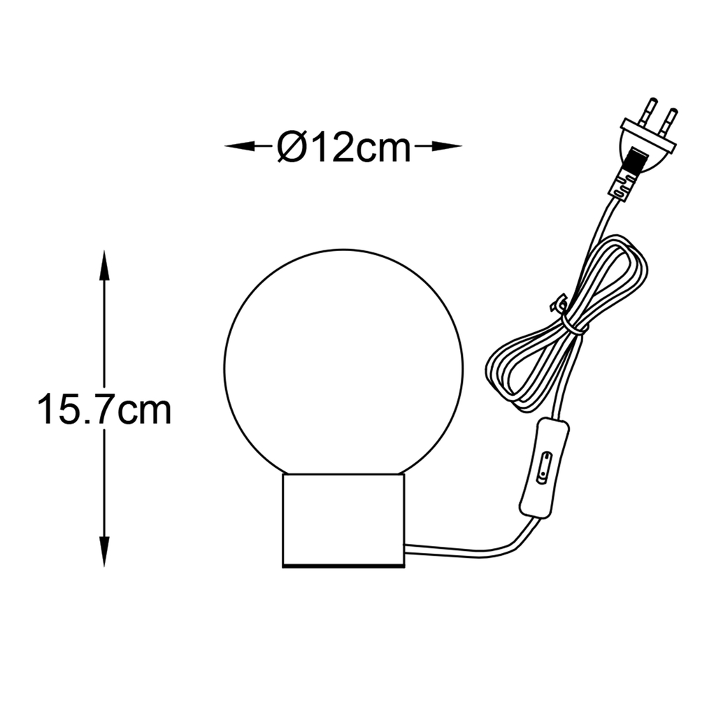 Stolná lampa ARCTURUS guľa zlaté