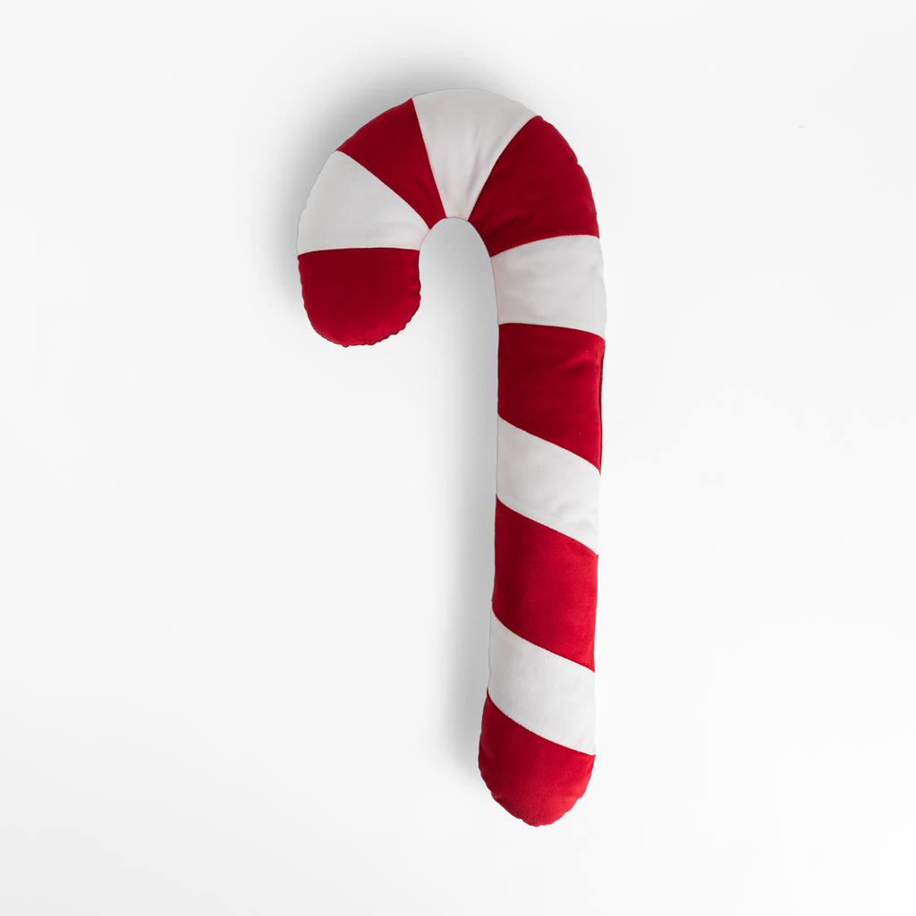 Vankúš v tvare cukrovej paličky BISCUIT CANDY CANE 68 x 32 cm