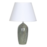 Stolná lampa zeleno-biela 46,5 cm