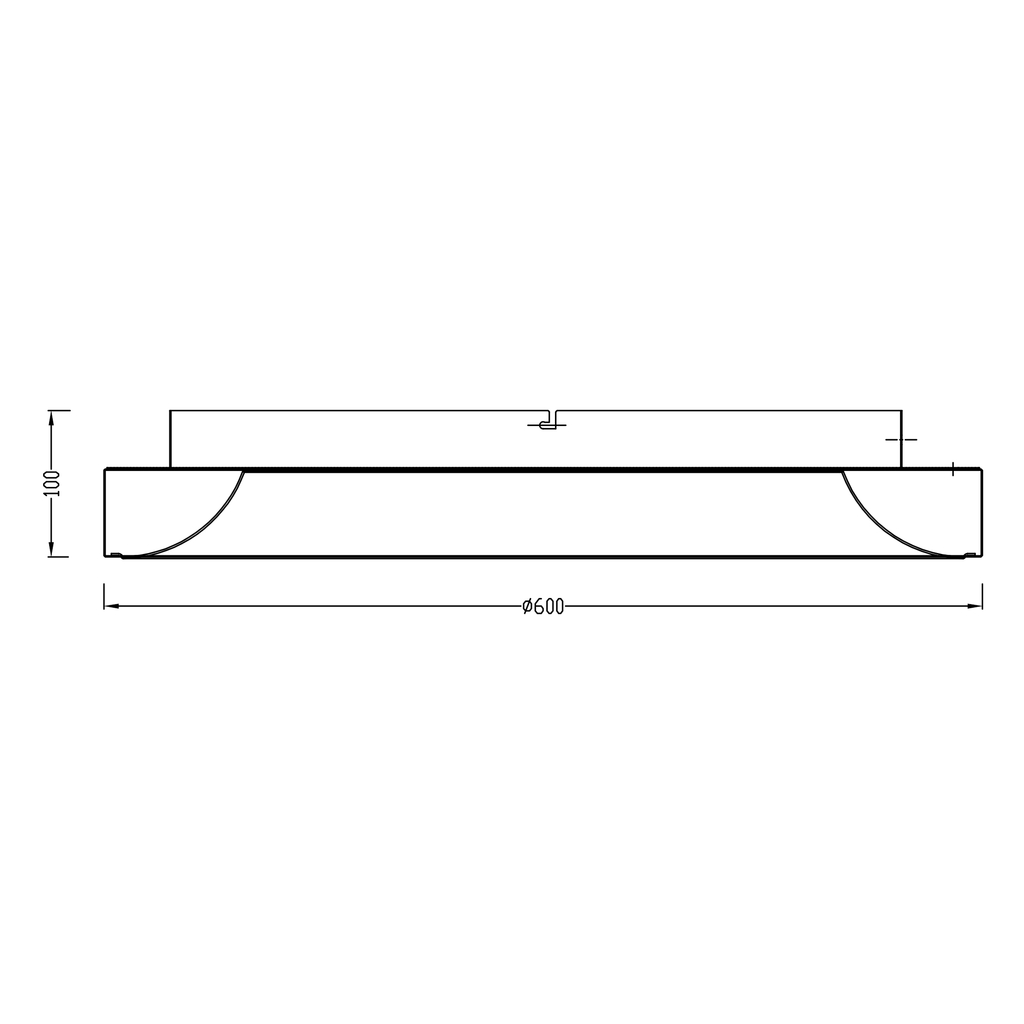 LED stropné svietidlo biele CAMERON 60 cm