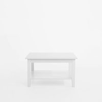 Stôl s policou SUZANNE biely