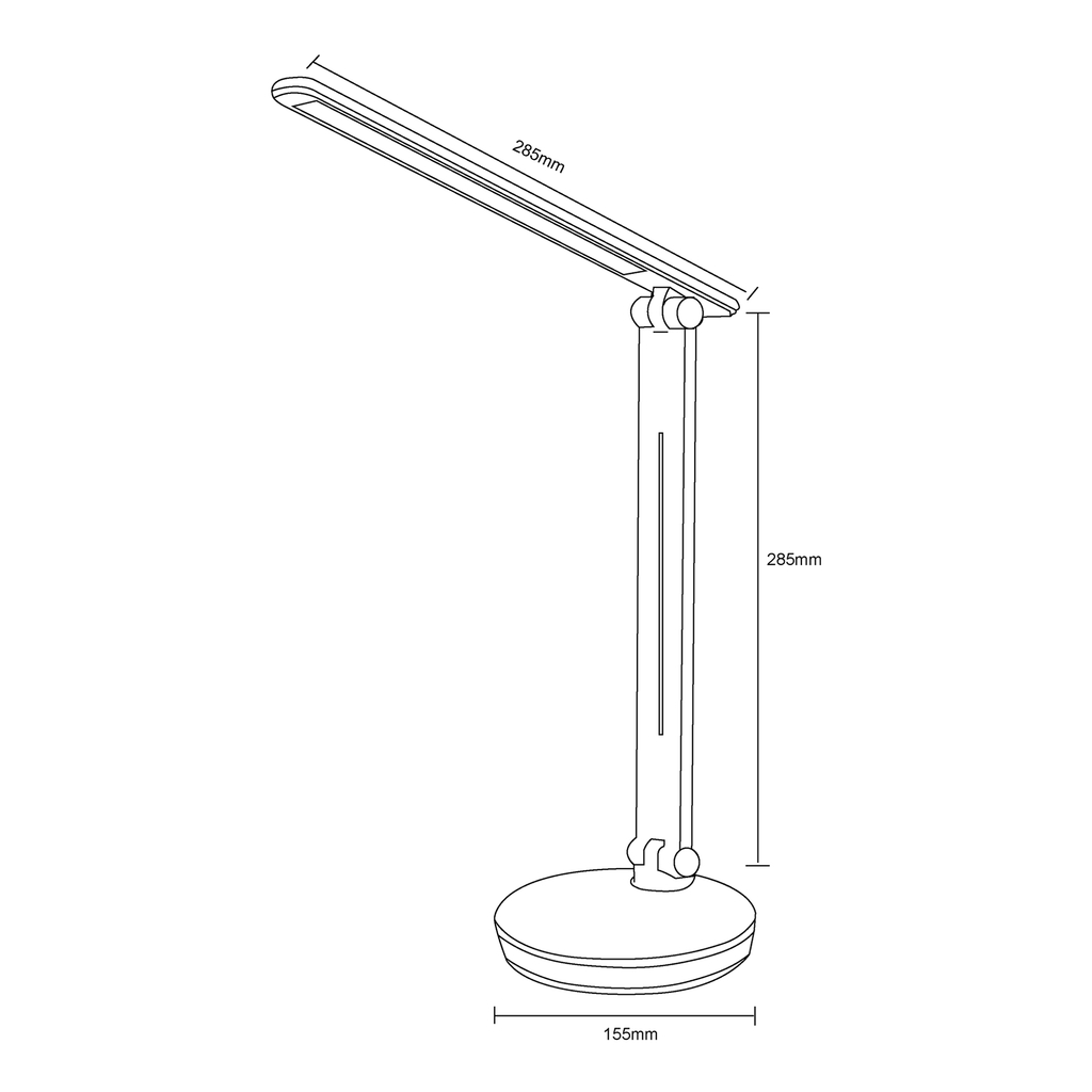 Stolná LED lampa moderná čierna základňa RGB