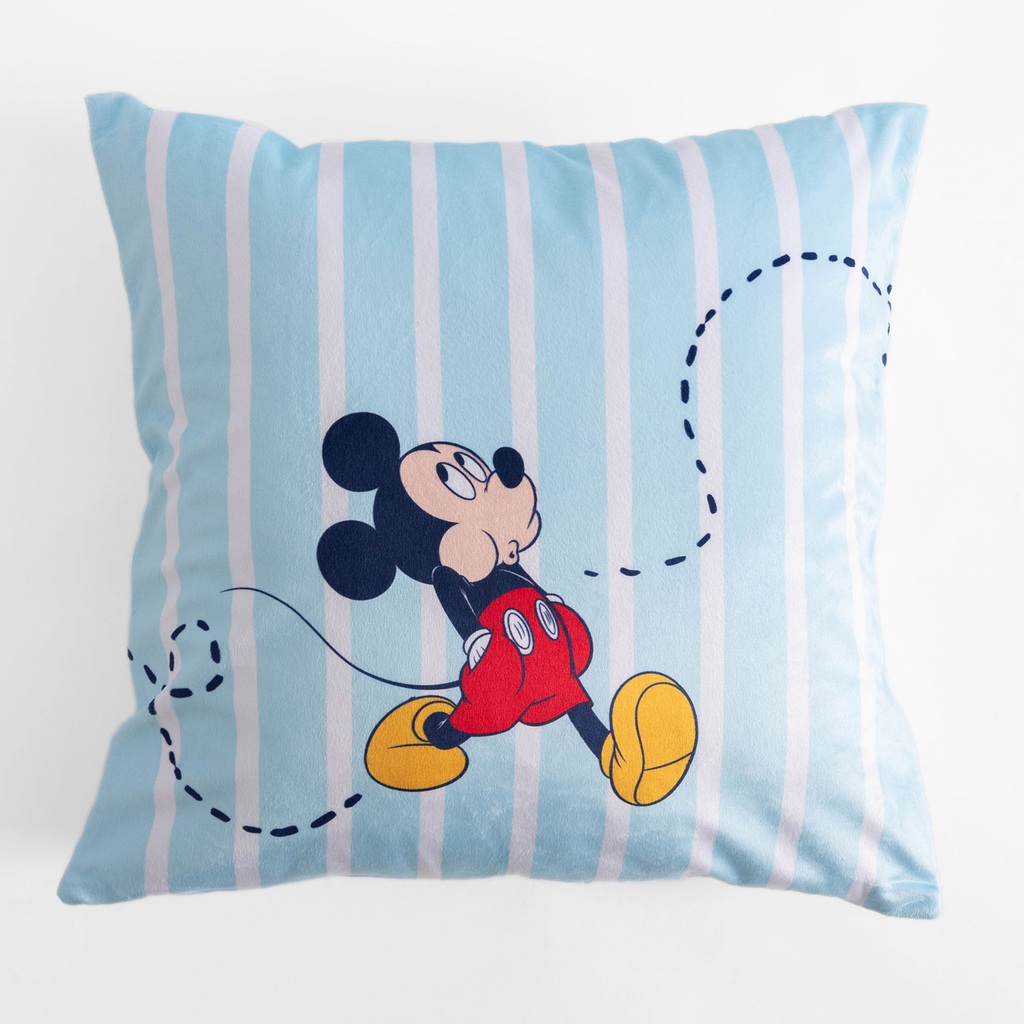 Obliečka na vankúš velúrová modrá MICKEY DISNEY 40x40 cm