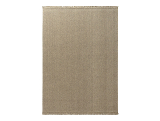 Vlnený koberec WOOL s strapcami béžový 120x170 cm