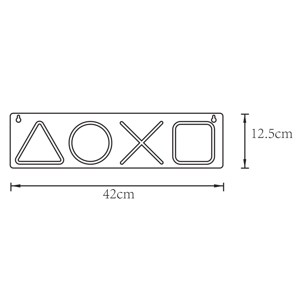 Dekoracja świetlna LED NEON GAMEPAD BUTTONS