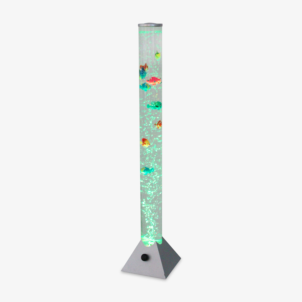 Dekoratívna stojacia lampa AQUA LED RGB USB strieborná 90 cm