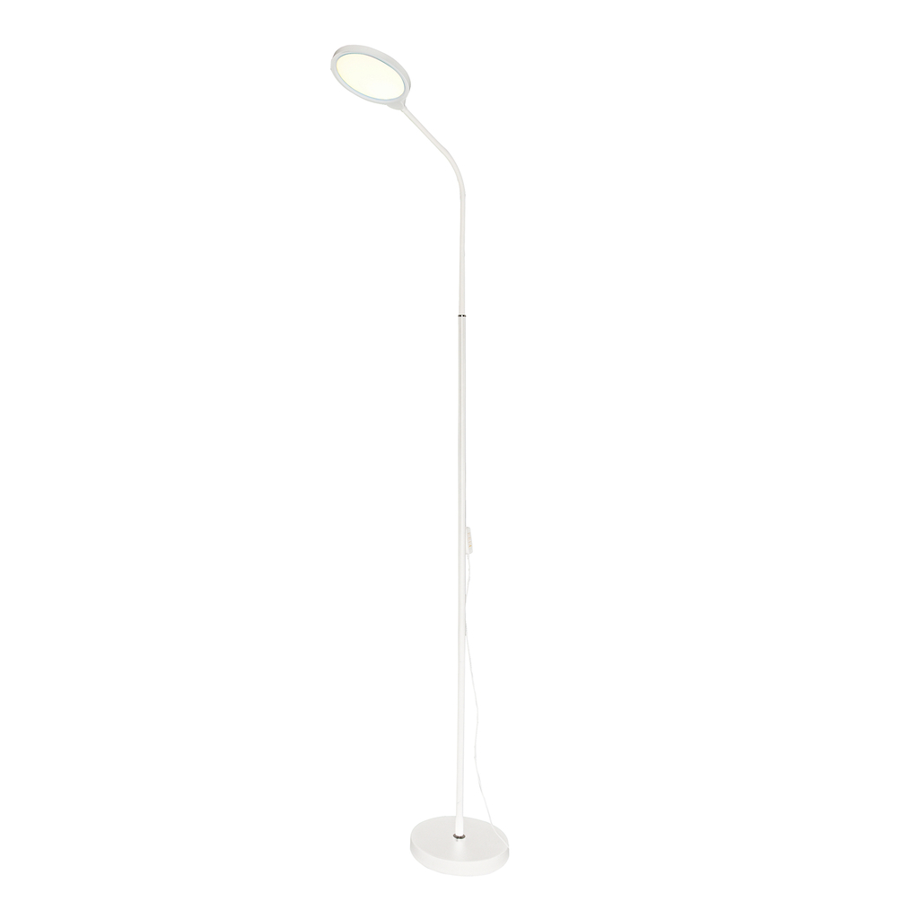 Moderná stojacia LED lampa biela