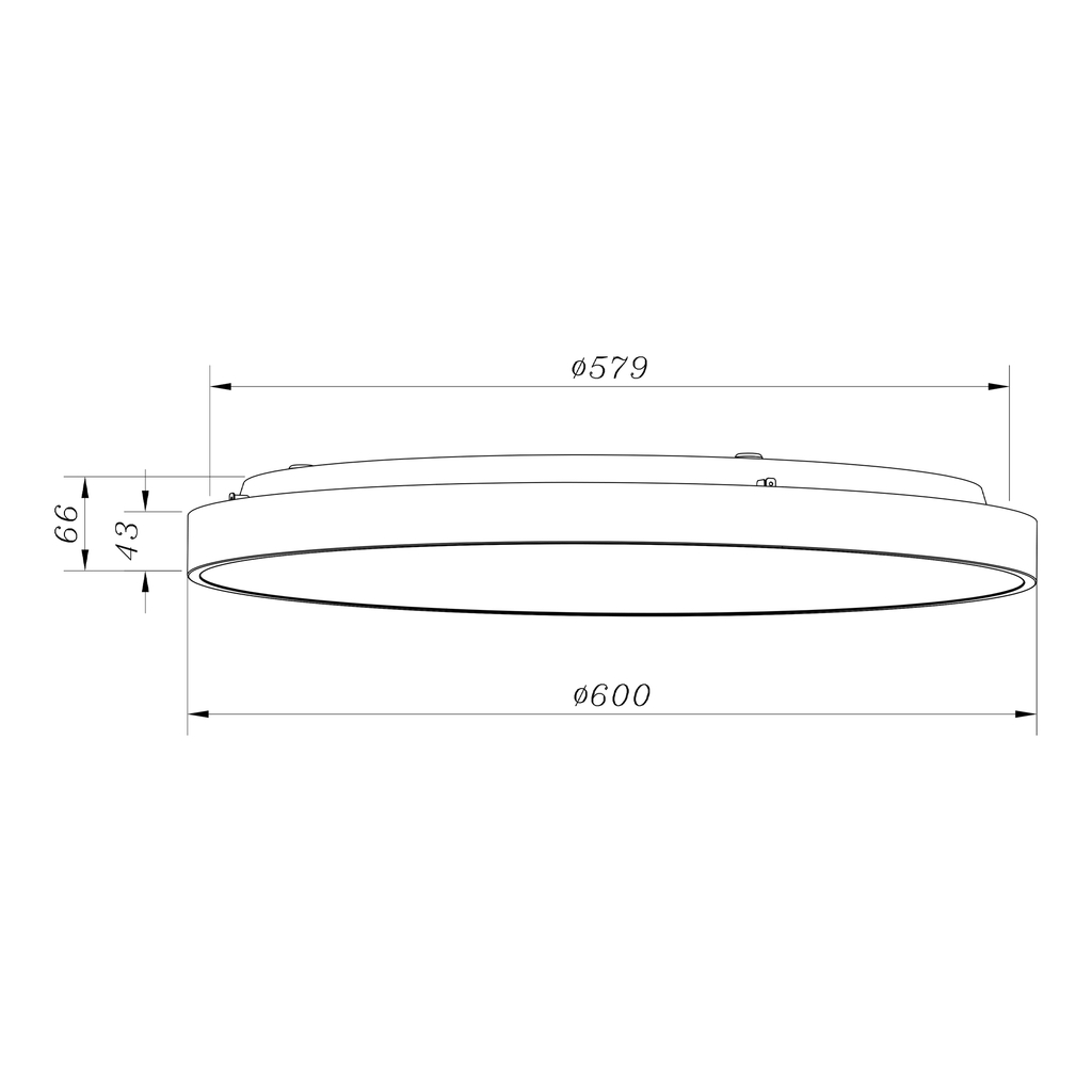 Stropná lampa LED okrúhla zlatá SIERRA 60 cm