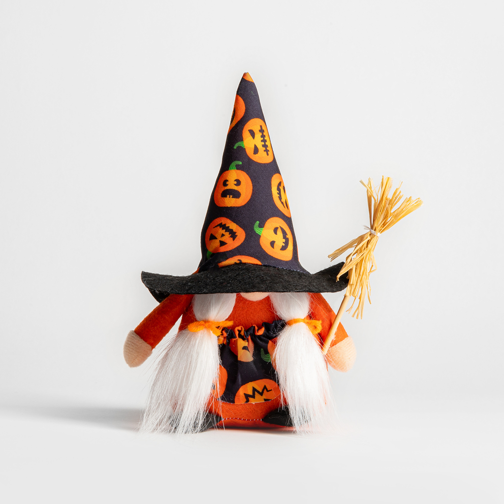 Dekoratína figúrka haloween ŠKRIATOK DIEVČA 20 cm