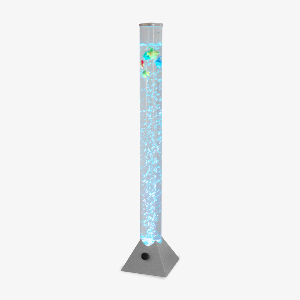 Dekoratívna stojacia lampa AQUA LED RGB USB strieborná 90 cm