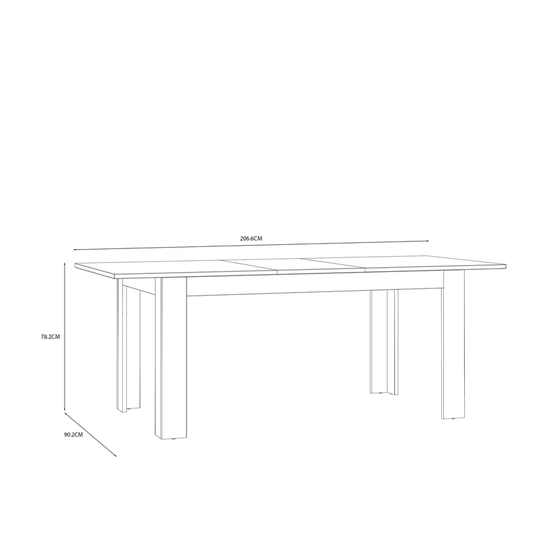 Rozkladací stôl 160 cm BOHOL