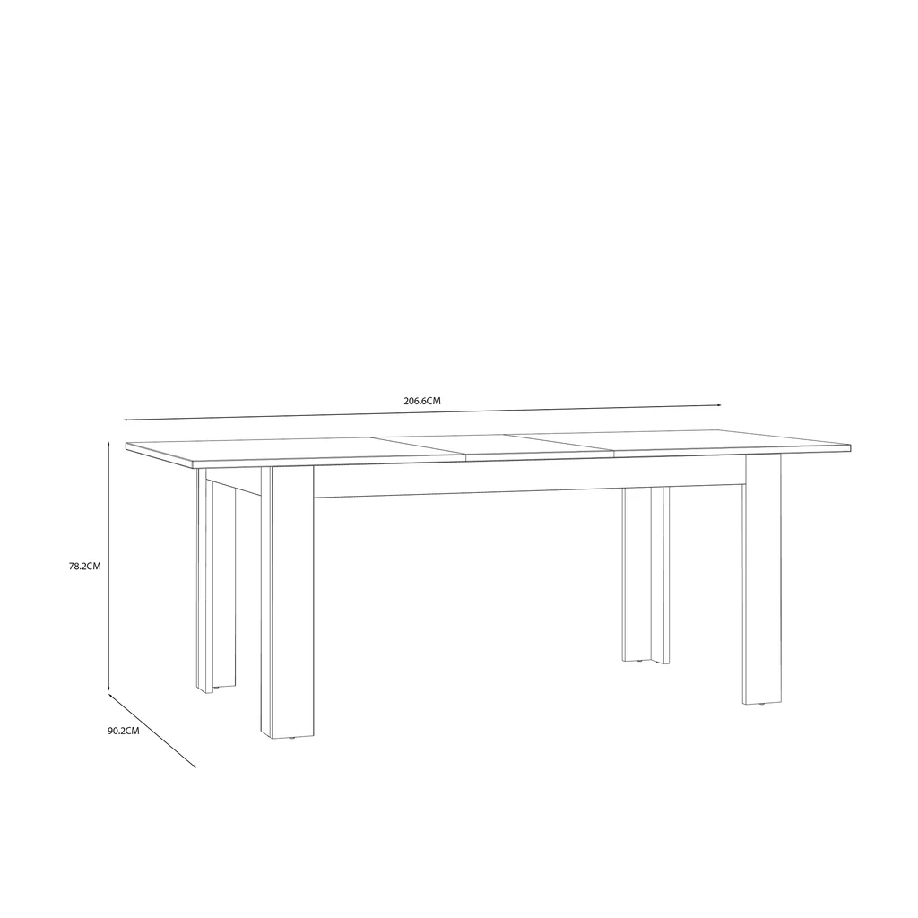 Rozkladací stôl 160 cm BOHOL