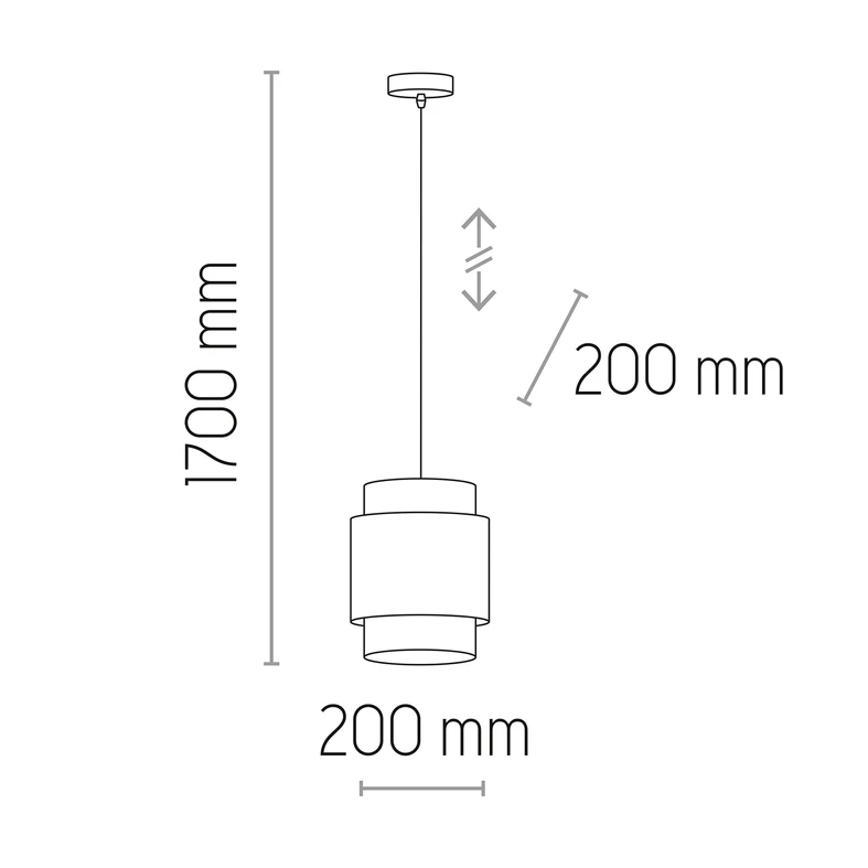 Závesné svietidlo ratanové čierne BOHO 20 cm