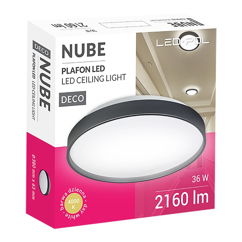 Stropná lampa ORO NUBE LED čierna