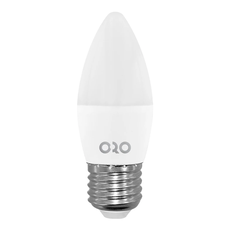 LED žiarovka teplá biela ORO-E27-C37-TOTO-8W-WW