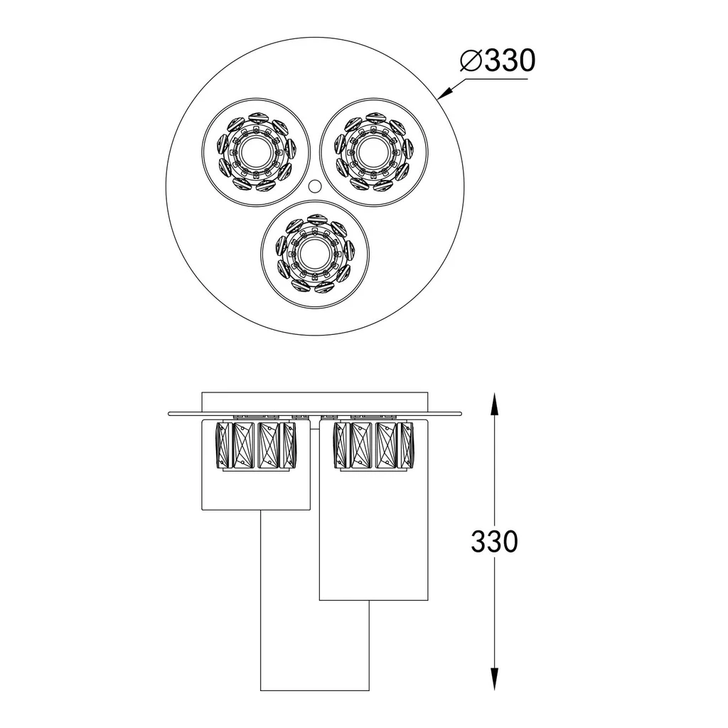 Stropné svietidlo GEM LED C0389-03F-F7AC