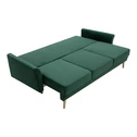 Sofa welurowa ciemnozielona TULON