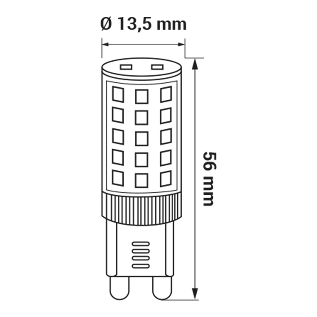 Žiarovka LED G9 4W studená farba ORO-G9-PREMIUM-4W