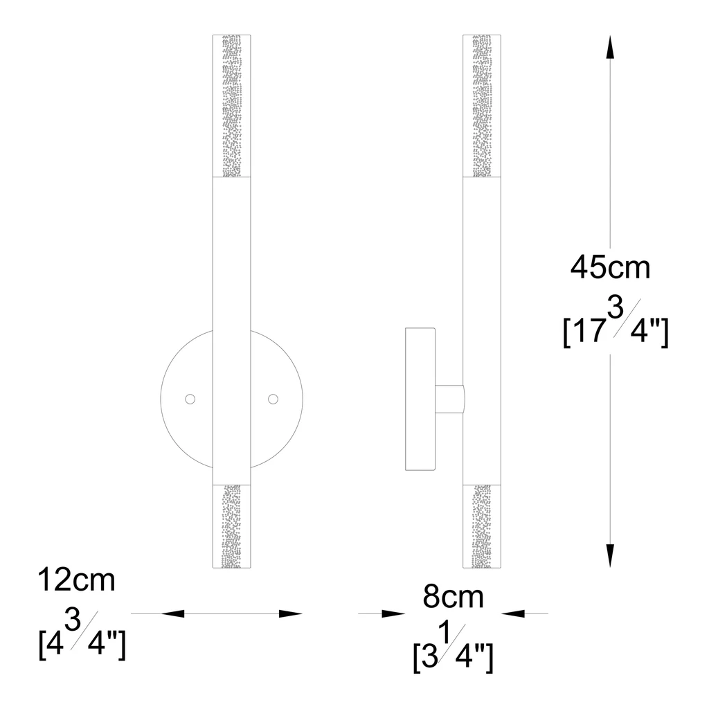 Nástenné svietidlo ONE LED W0461-02E-F4F4 chróm