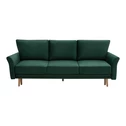 Sofa welurowa ciemnozielona TULON