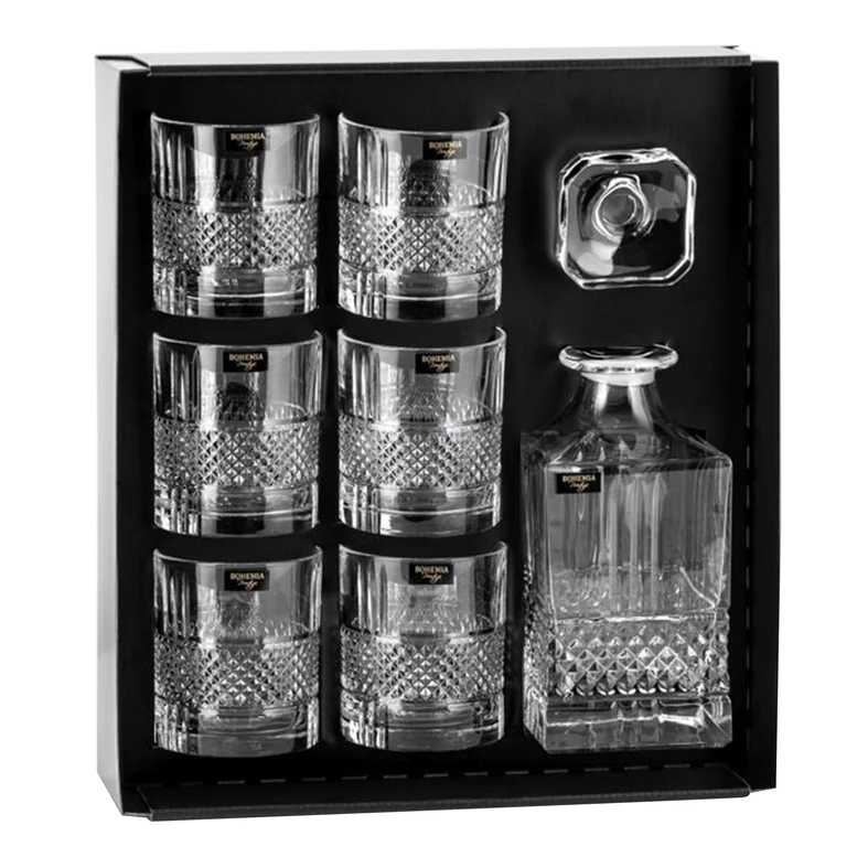 Súprava na whisky BOHEMIA PRESTIGE ELEGANTE, 7 ks