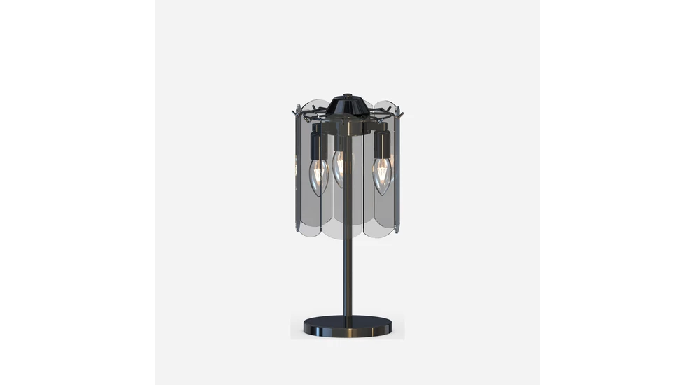 Lampa stołowa NIRA łączy nowoczesny design z elegancją glamour.