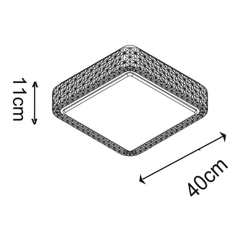 Stropná lampa MOA LED CL15068SQ-D40