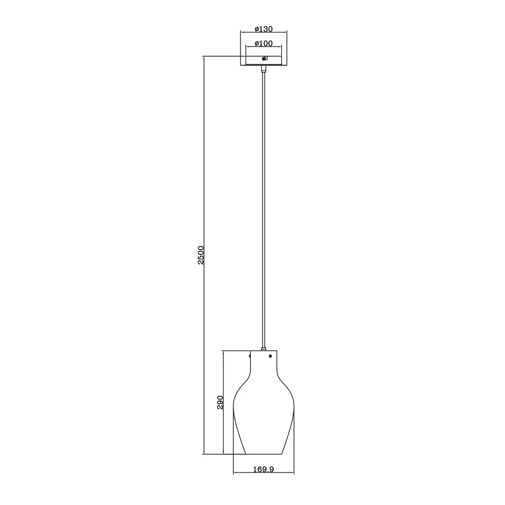 Závesná lampa BRESSO P19066A-D18