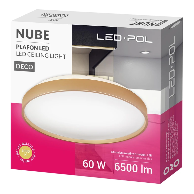 Zlaté stropné svietidlo LED ORO NUBE 60W