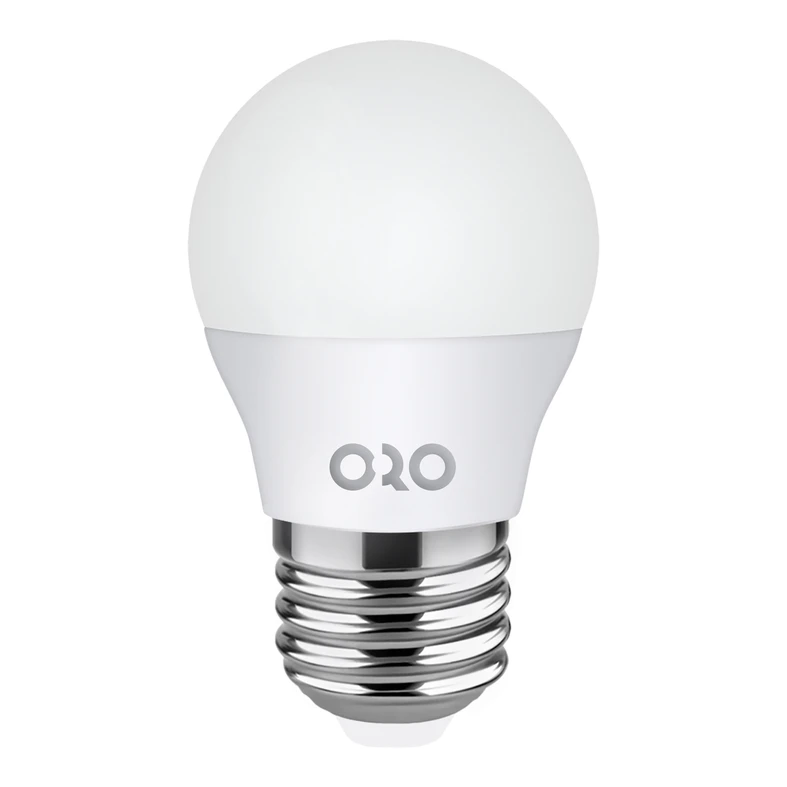 Žiarovka LED E27 5W neutrálna farba ORO-E27-G45-TOTO-5W-DW