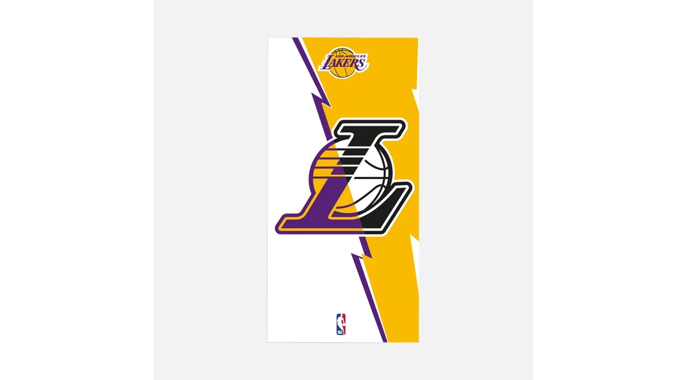 Ręcznik z logo lakersów z nba