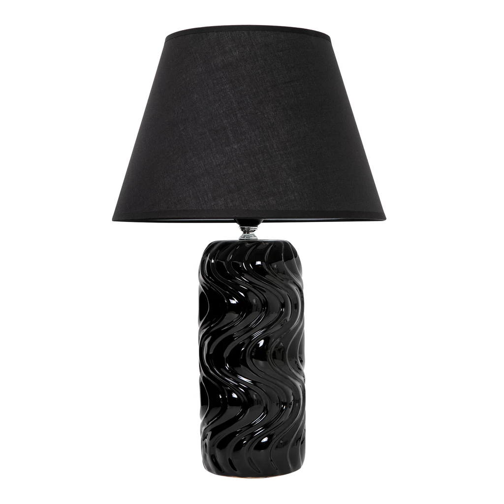 Keramická stolná lampa čierna 46,5 cm