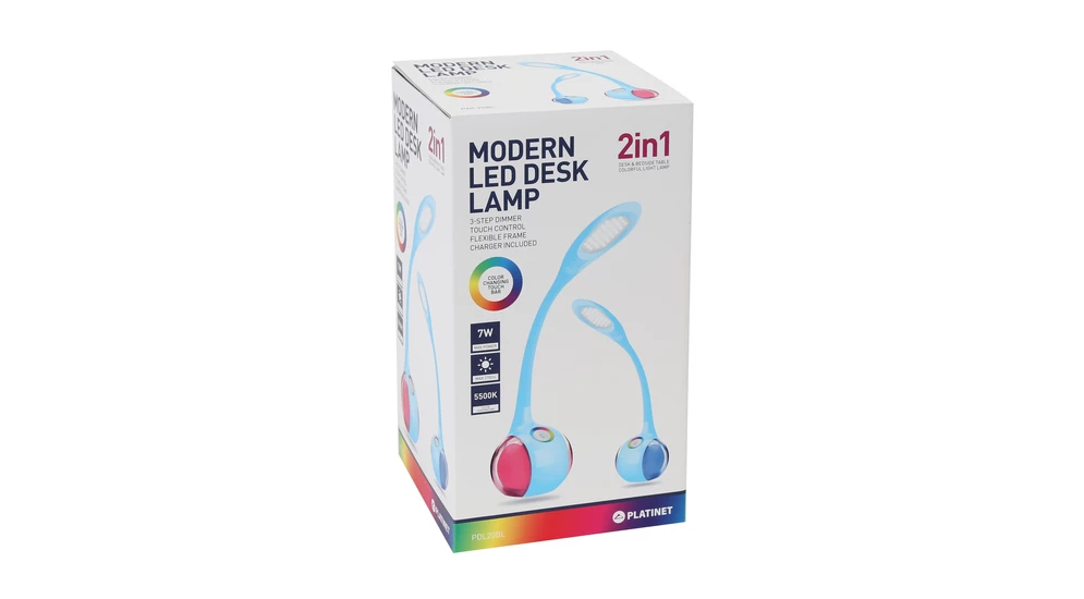 Stolná LED lampa PDL20 modrá