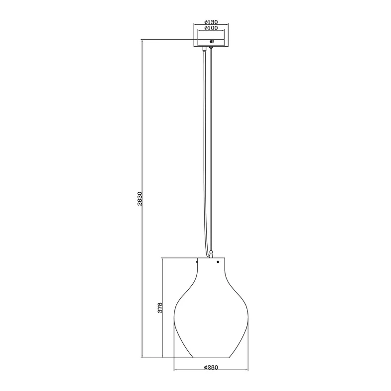 Závesná lampa BRESSO P19066A-D28