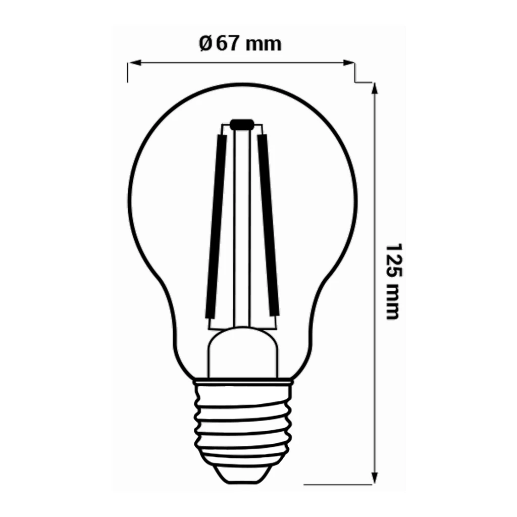 Žiarovka LED E27 16W ORO-E27-A67-FL-CLARO-16W-DW neutrálna farba