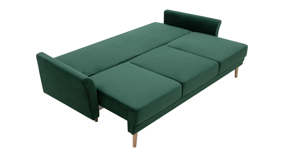 Sofa welurowa ciemnozielona TULON