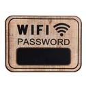 Nástenná tabuľa s nápisom WIFI PASSWORD MIX