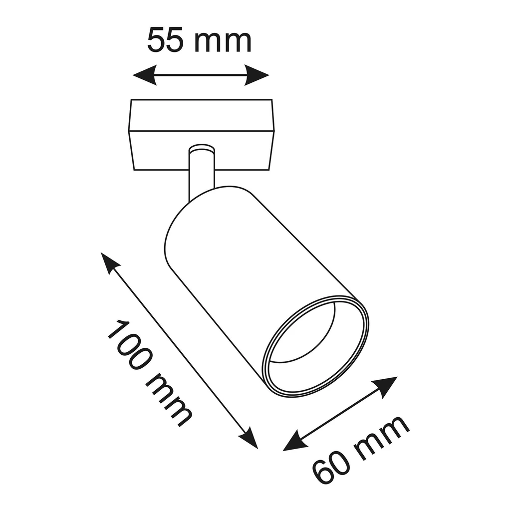 Závesná bodová lampa/nástenná lampa bielo-zlatá MARIBEL I