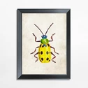 Maľba žltý hmyz BEETLE 21x30 cm