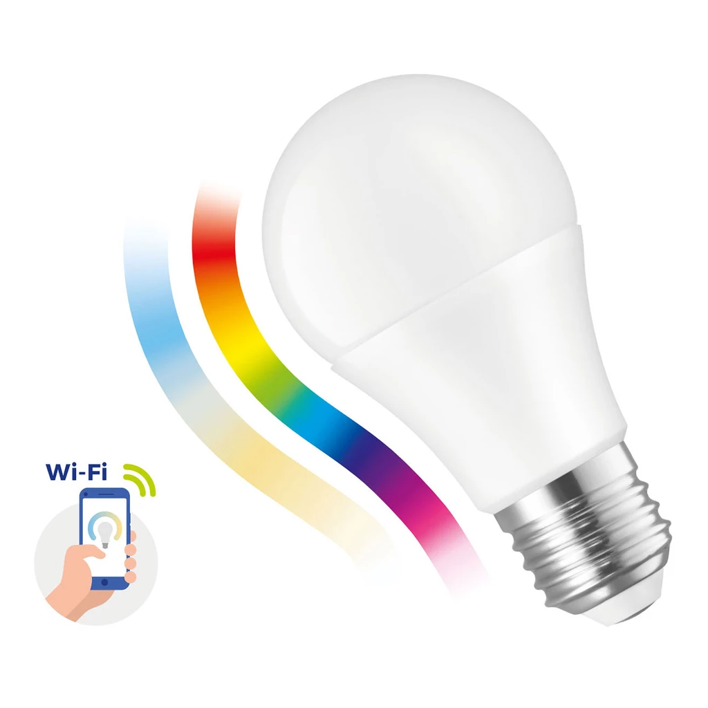 LED žiarovka E27 9W WI-FI RGBW GLS SPECTRUM SMART