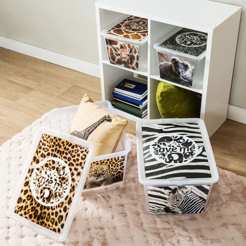 Box s vekom SAVE ME ZEBRA, 30 l