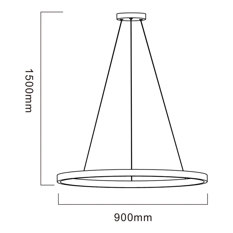 W modelu wiszącym HORIK zintegrowane z obudową oświetlenie LED ma moc 40W i strumień świetlny rzędu 4400 lumenów.