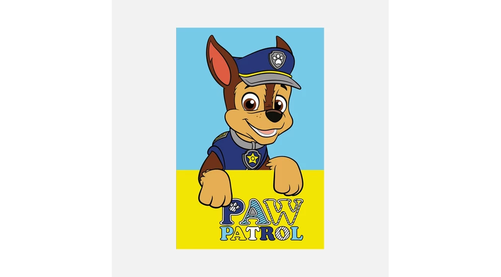 Pies z psiego patrolu na ręczniku