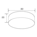 LED stropné svietidlo SOLARI teplá farba 3000K zlaté 8 cm