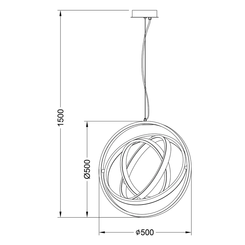 TESS to lampa wisząca o niezwykle ciekawym, wręcz kosmicznym designie.