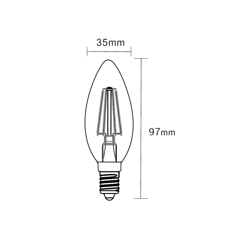 Žiarovka LED E14 4W neutrálna farba ORO-E14-C35-FL-CLARO-4W