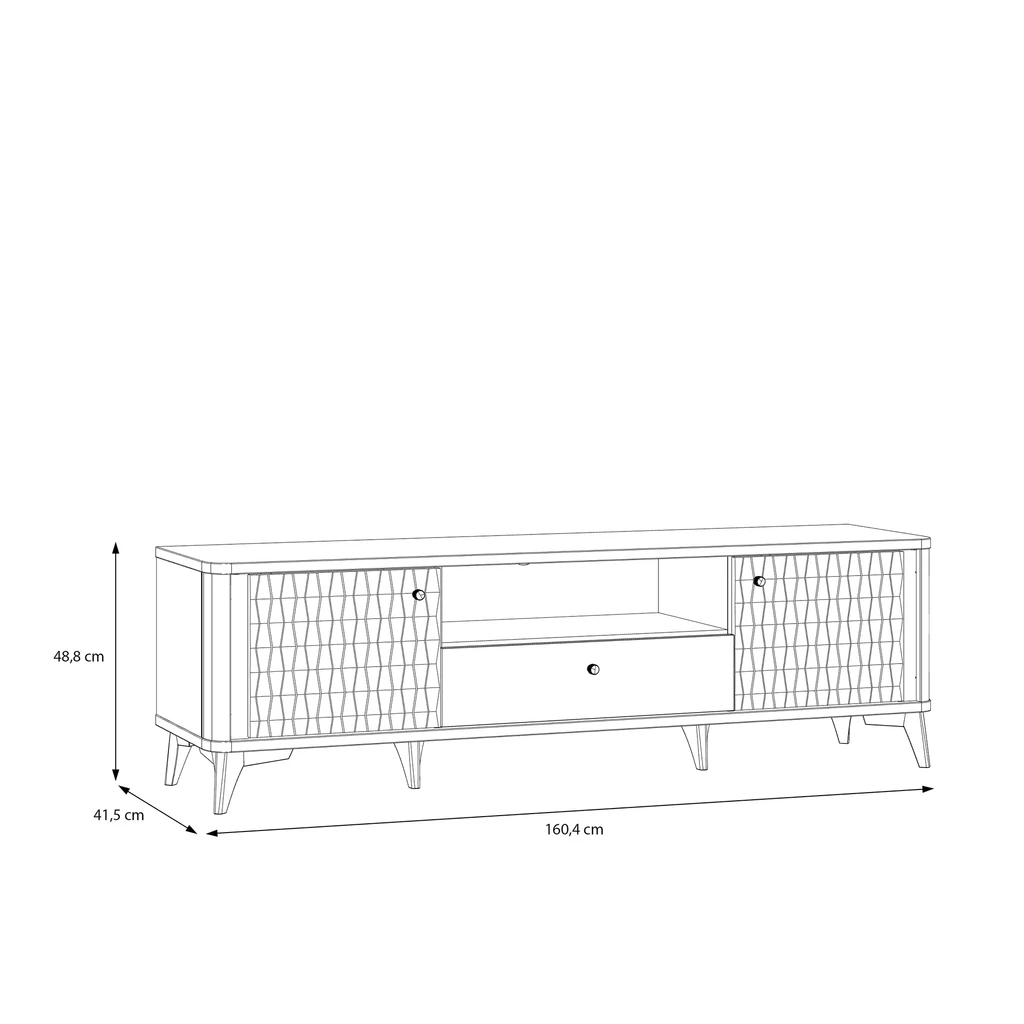 TV stolík s osvetlením FORREST HILLS 160,4 cm